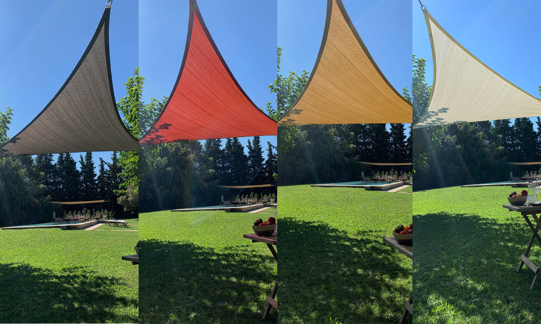 Voile Australe 220 coloris Gris, Terracota, Sable, Ivoire